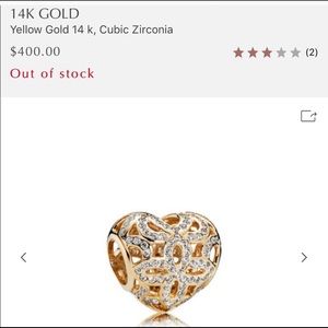 Sold Out Pandora Charm-Authentic